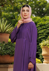 Hijabi.Pk Royal Purple Abaya